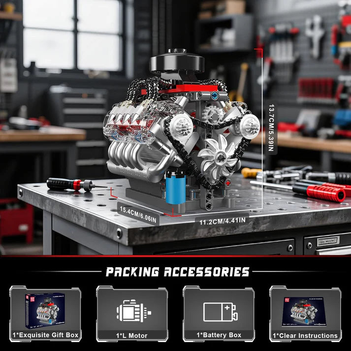 Mini V8 Engine Set