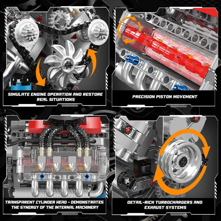 Mini V8 Engine Set