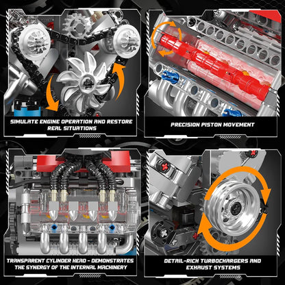 Mini V8 Engine Set